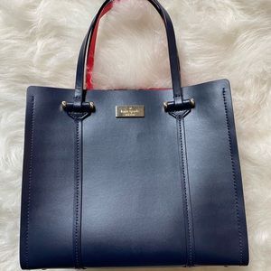 Kate Spade Navy Blue and Red Purse